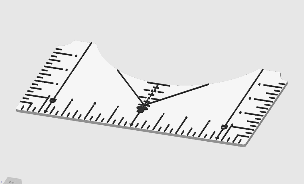 T-shirt Sublimation DTF Ruler Guide