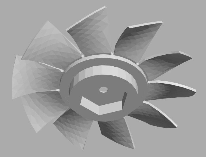Fan blade for lymow spindle motor overheating