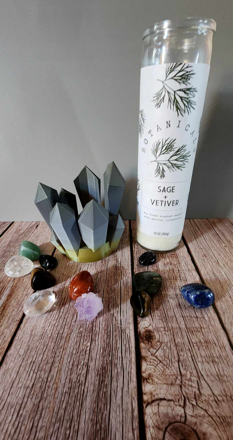 Decorative Crystal Candle Holder