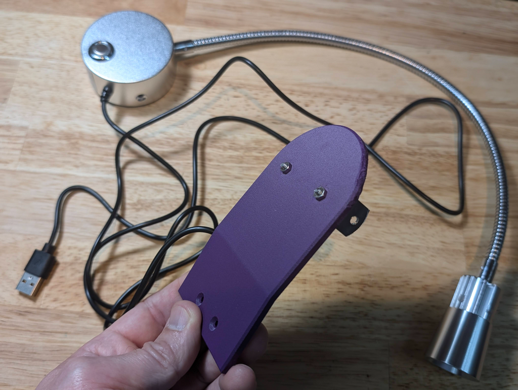 Bed light support