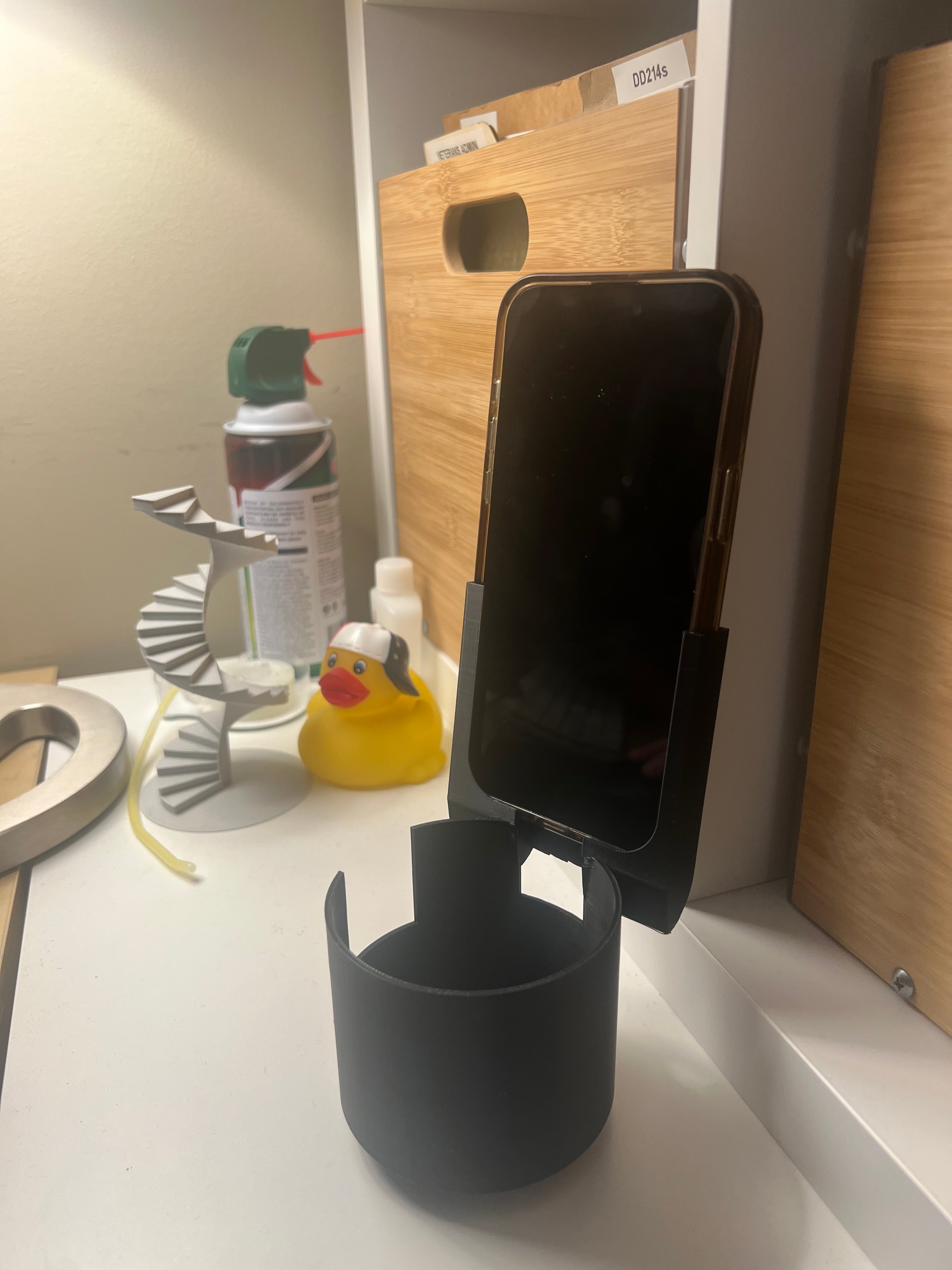 Cupholder Mount for iPhone 15-17 Pro Max with case
