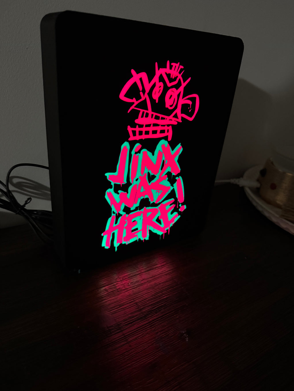Jinx Was Here Monkey Graffiti Light