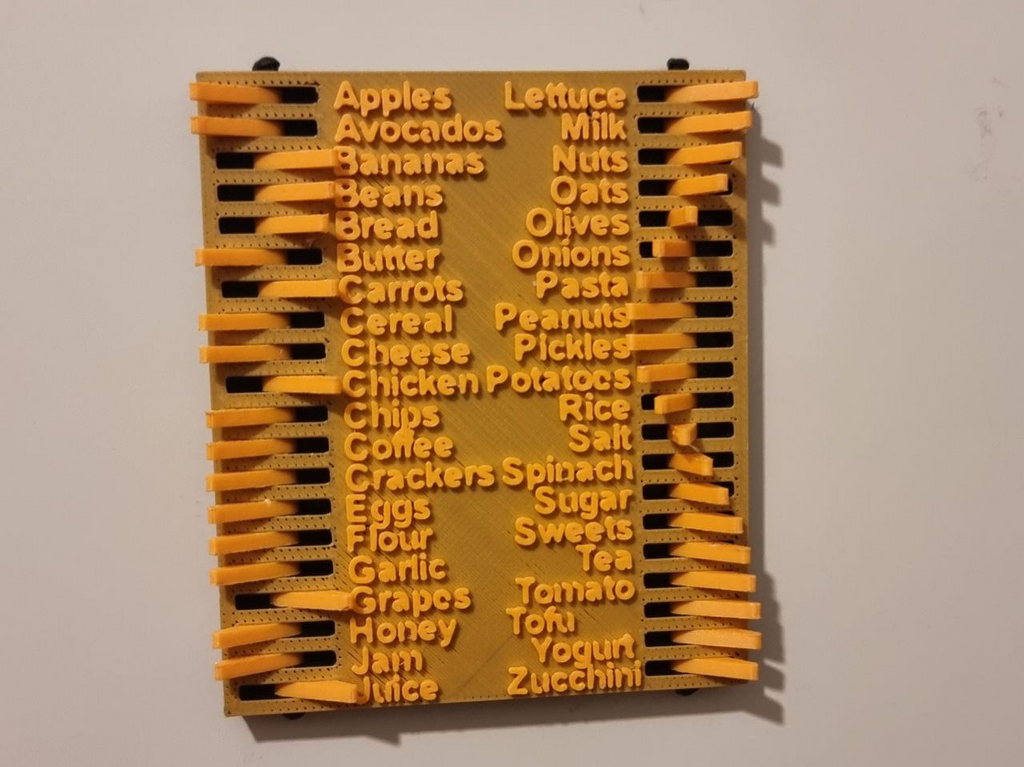 Old School Shopping List Magnet