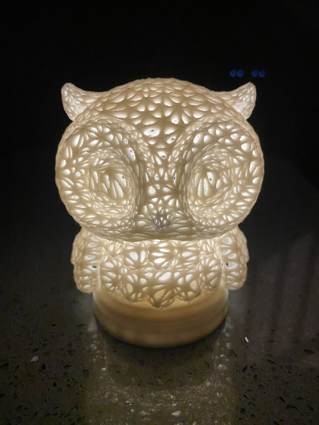 owl tea light lamp