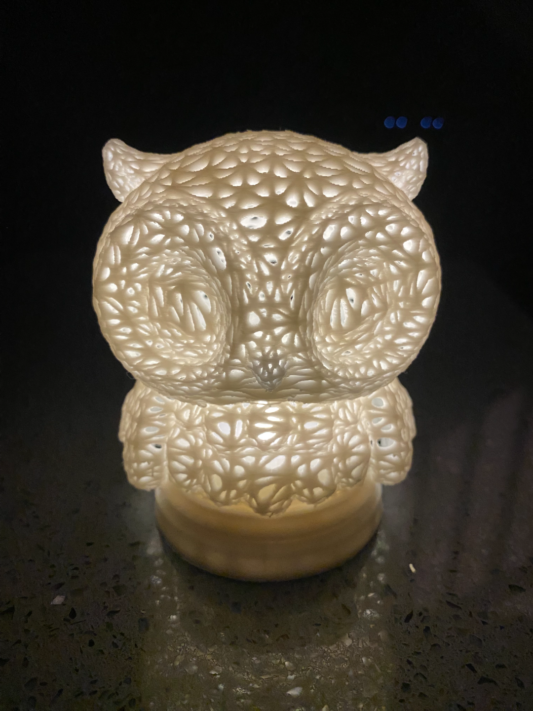 owl tea light lamp