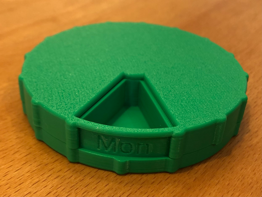 Handy Daily Pill box V3 with Weekdays (ENG)