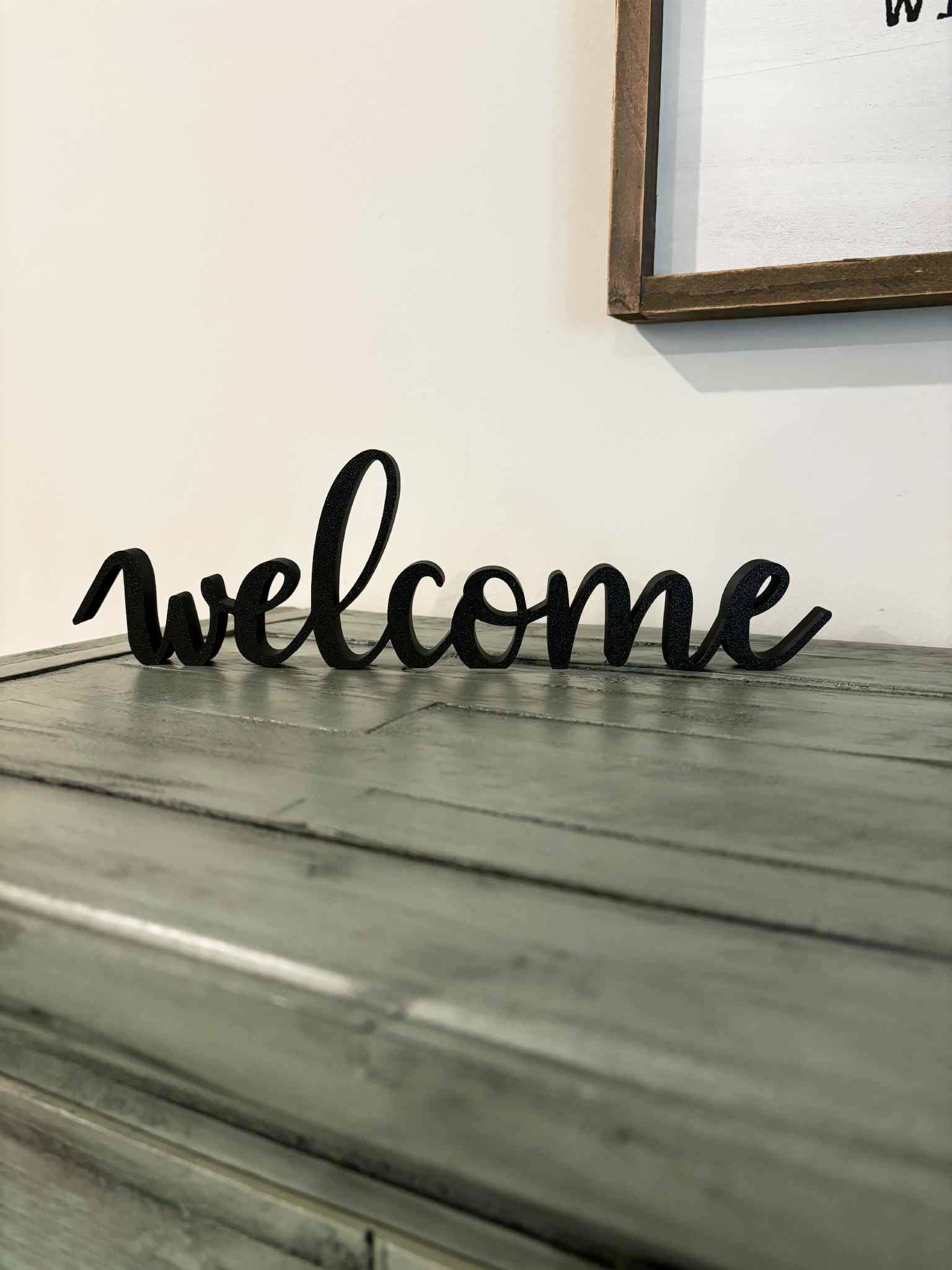 Table top welcome sign (Free commercial license)