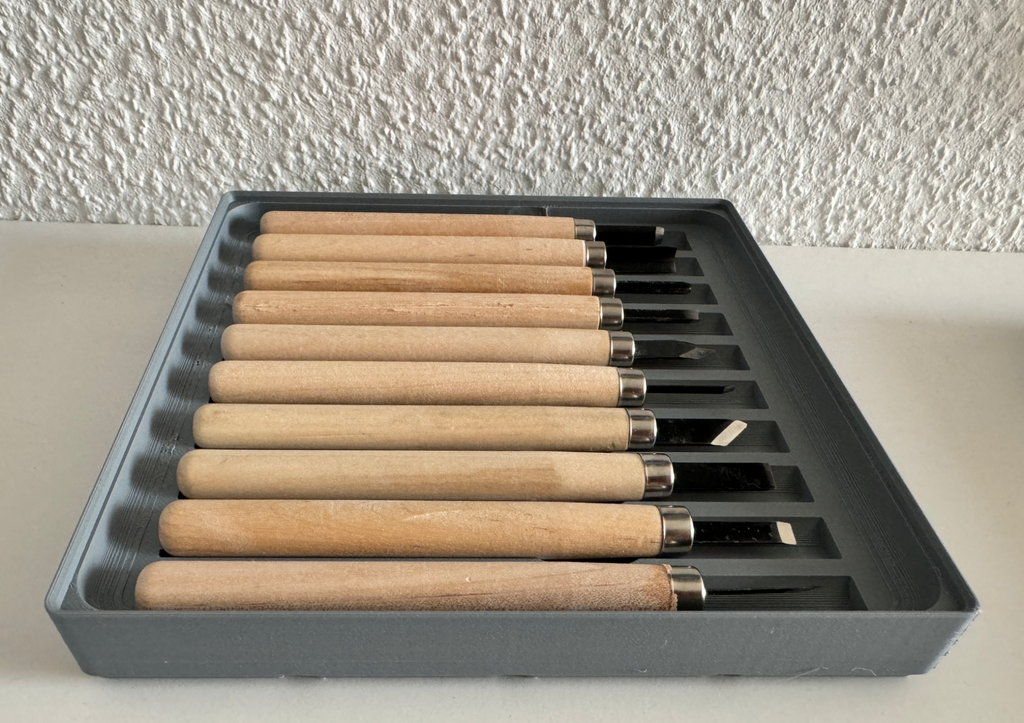 Gridfinity knife tray