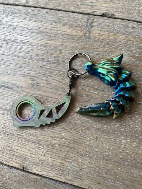 keyrambit keychain fidget spinner (print in place)