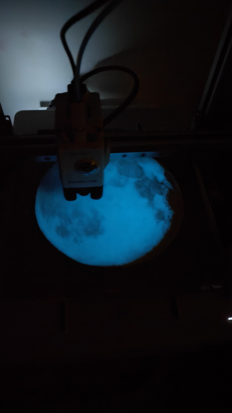 Luminous Full Moon - Detailed Glow-in-the-Dark