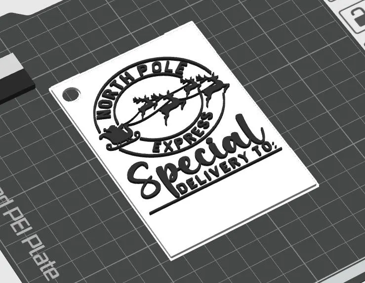 North Pole Express Gift Tag