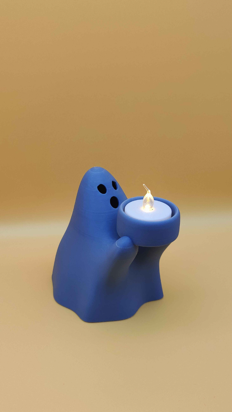 Ghost Tealight Candle Holder – Spooky & Stylish!