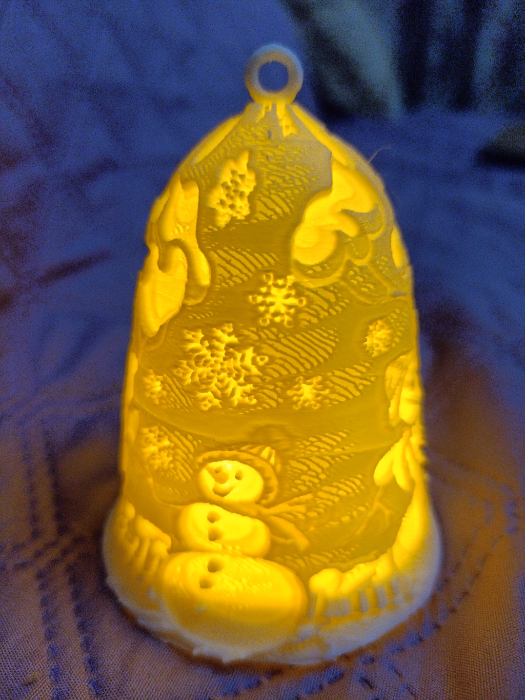 New Year's bell with tea candle №2