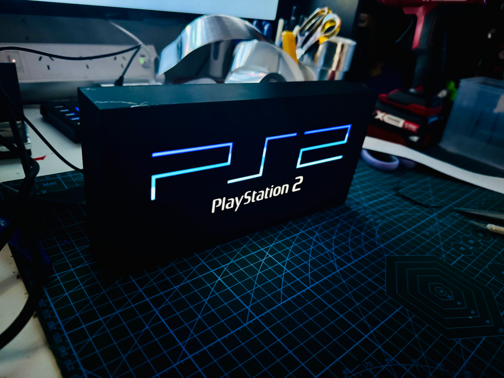PlayStation 2 - Light up Logo / Sign - Sony PS2