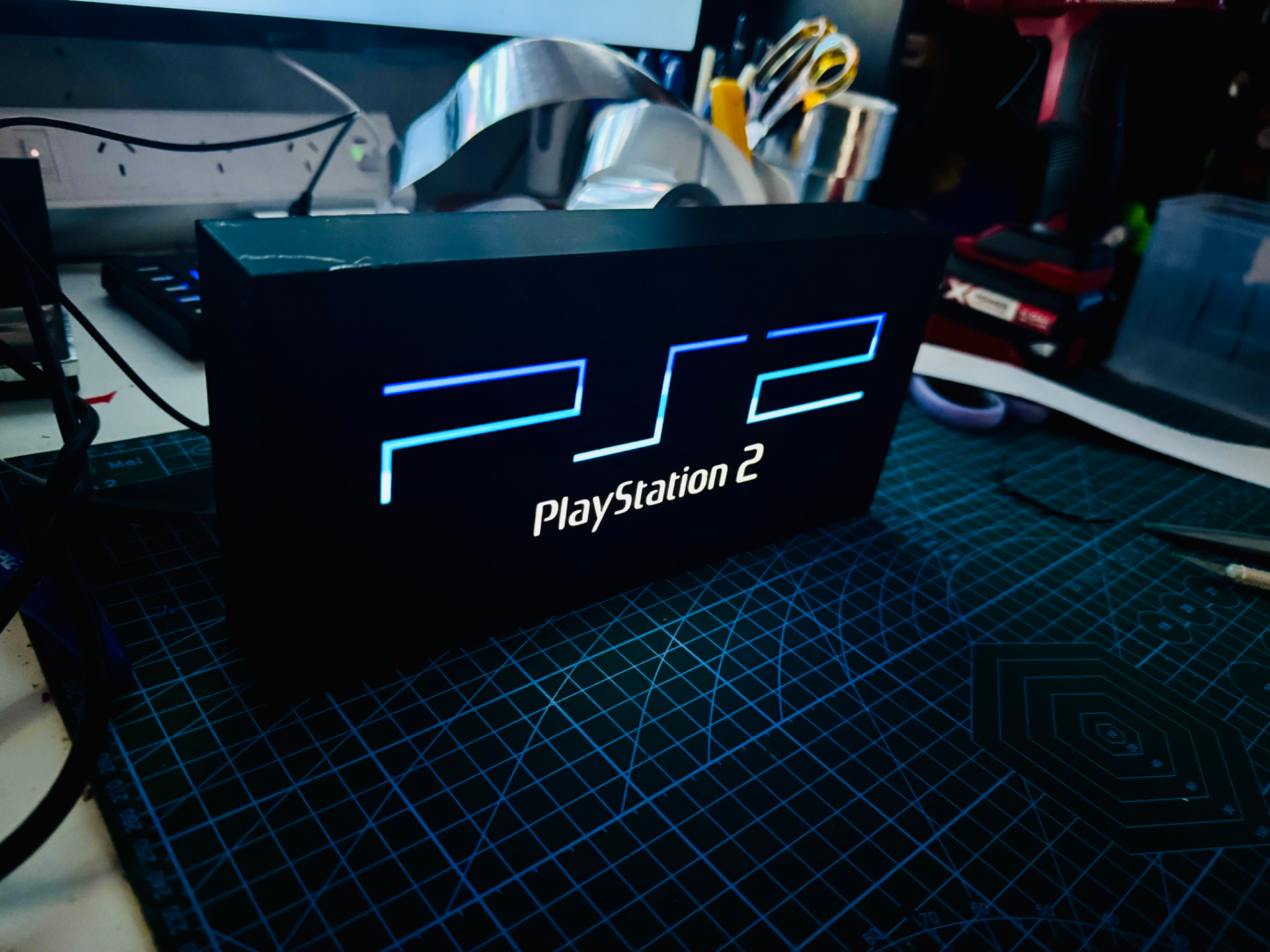 PlayStation 2 - Light up Logo / Sign - Sony PS2