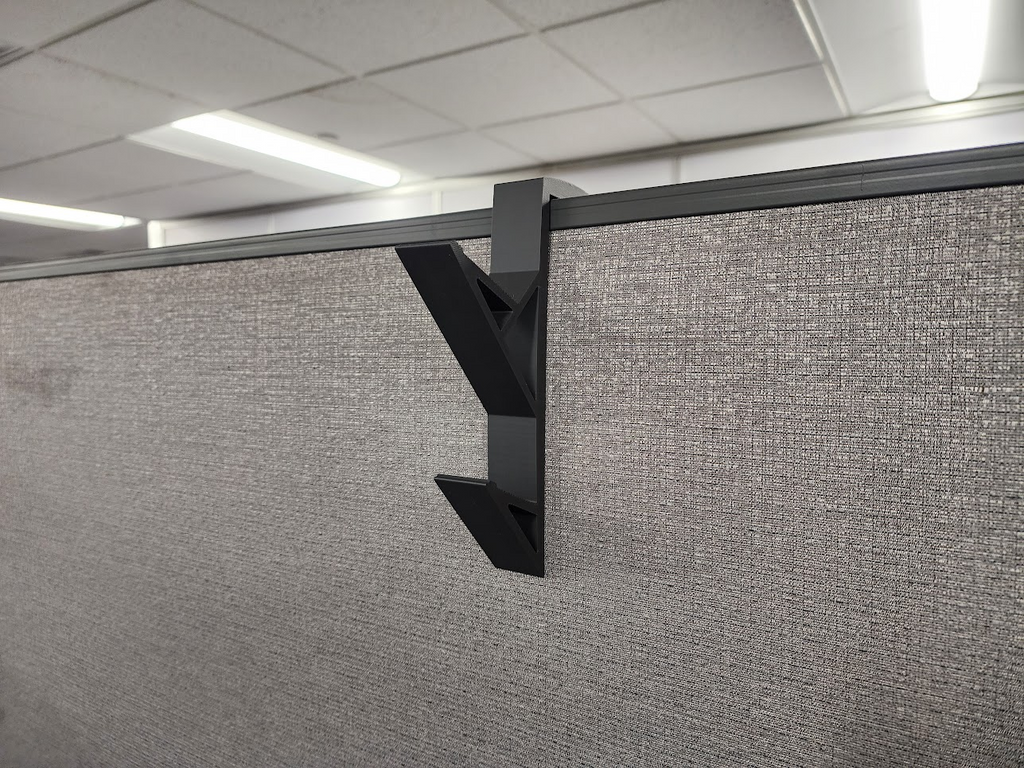 Cubicle Double Hook Coat hanger