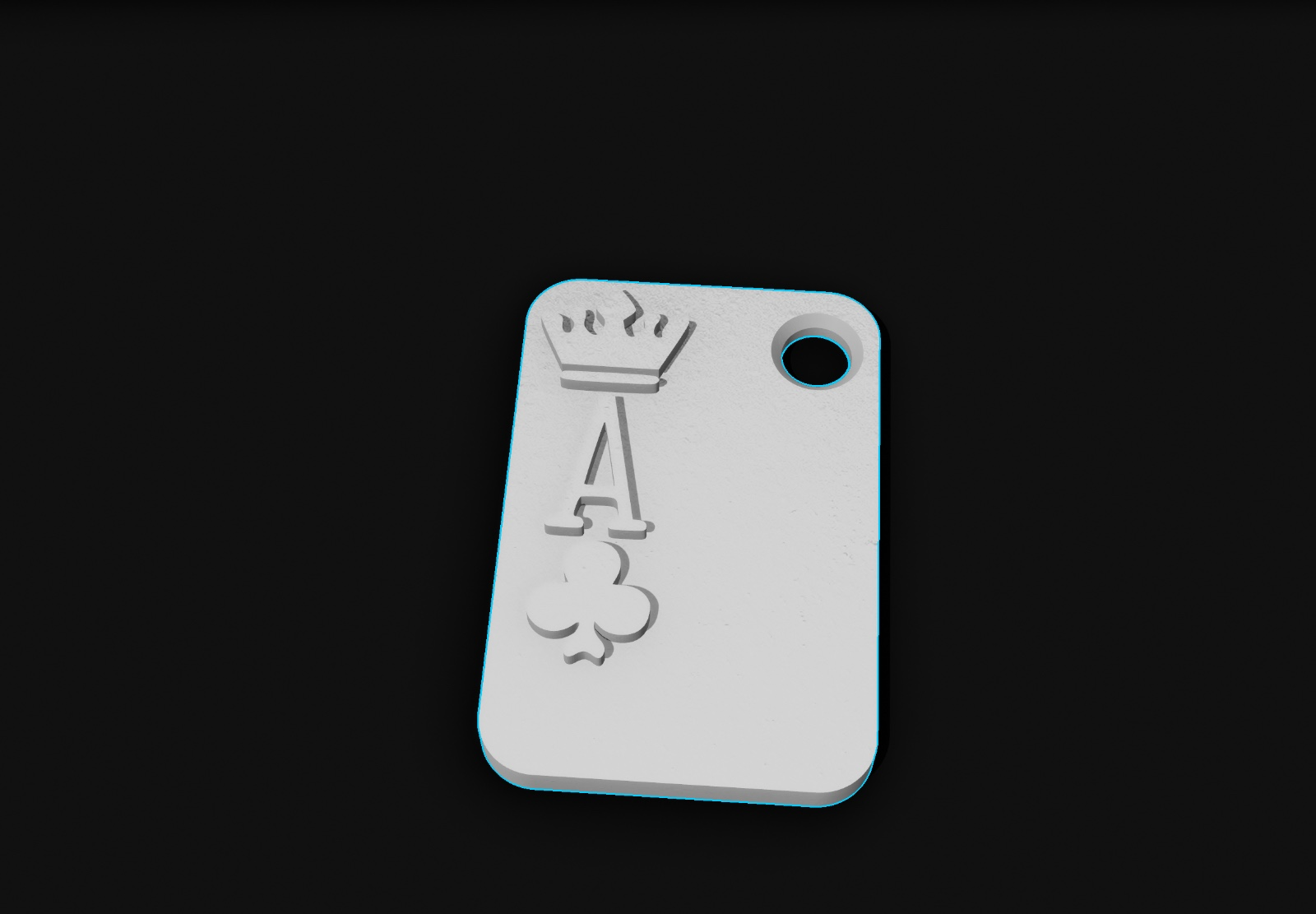 Poker card keychain A