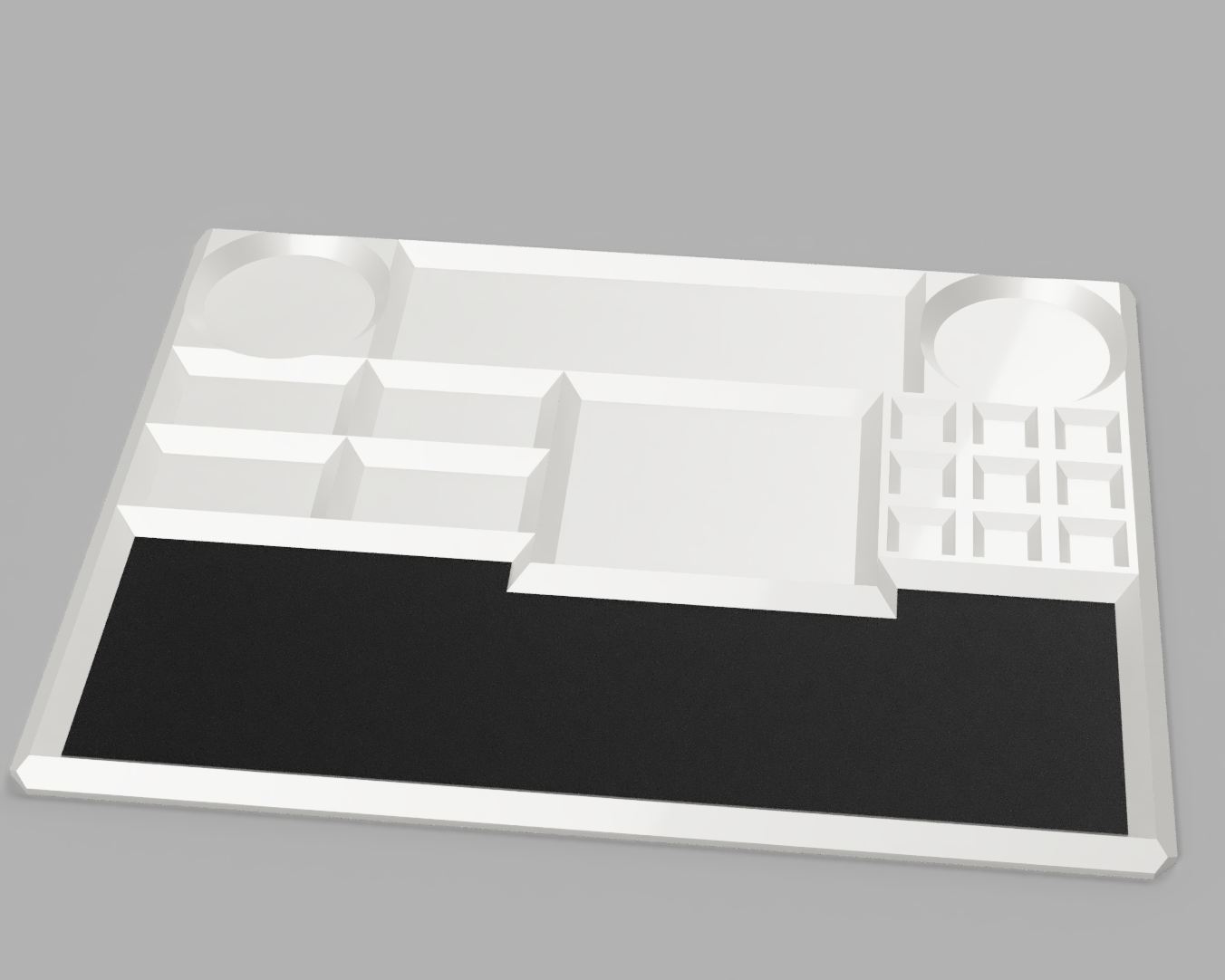 Screw organizer with TPU cutting mat.