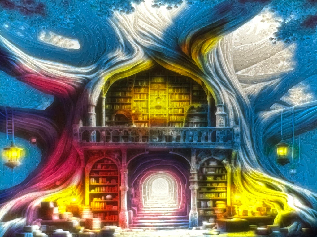Mystical Library Lithophane