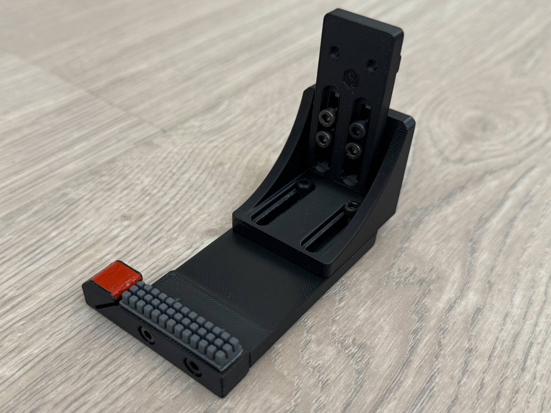 Adjustable gantry mounted nozzle park and brush