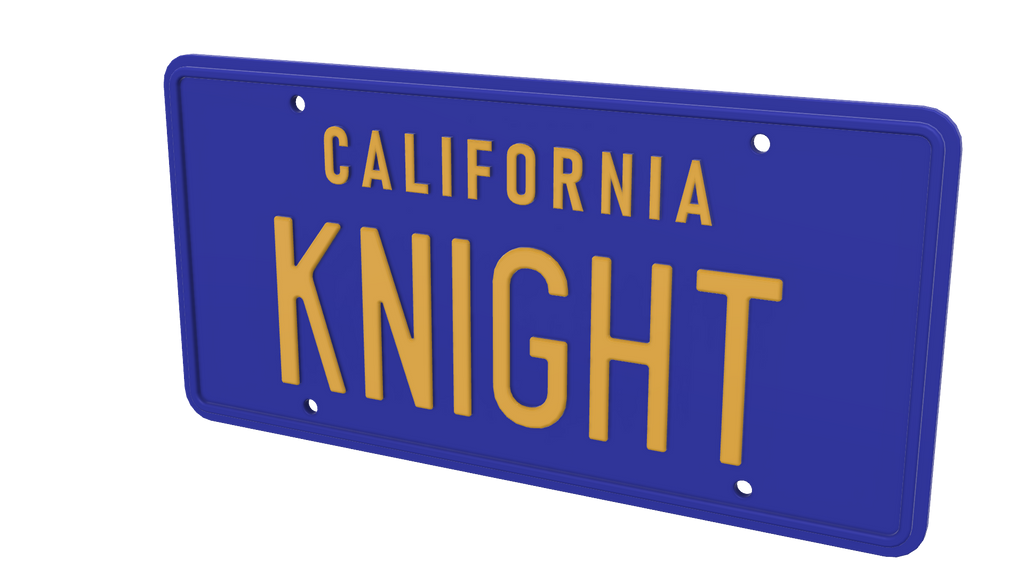 Knight Rider Plate