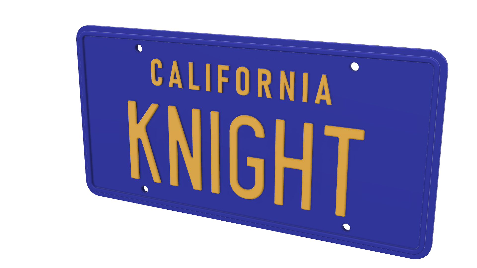 Knight Rider Plate