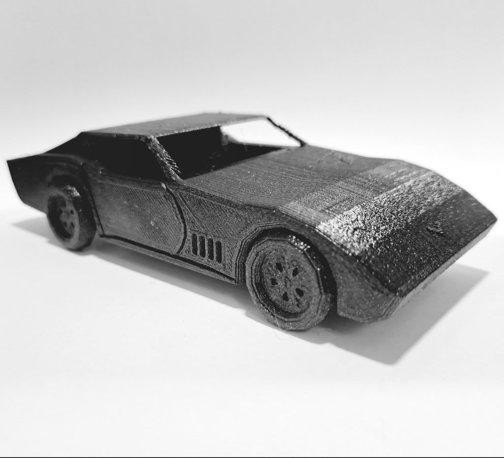 Auto mit beweglichen Rädern Print-in-Place