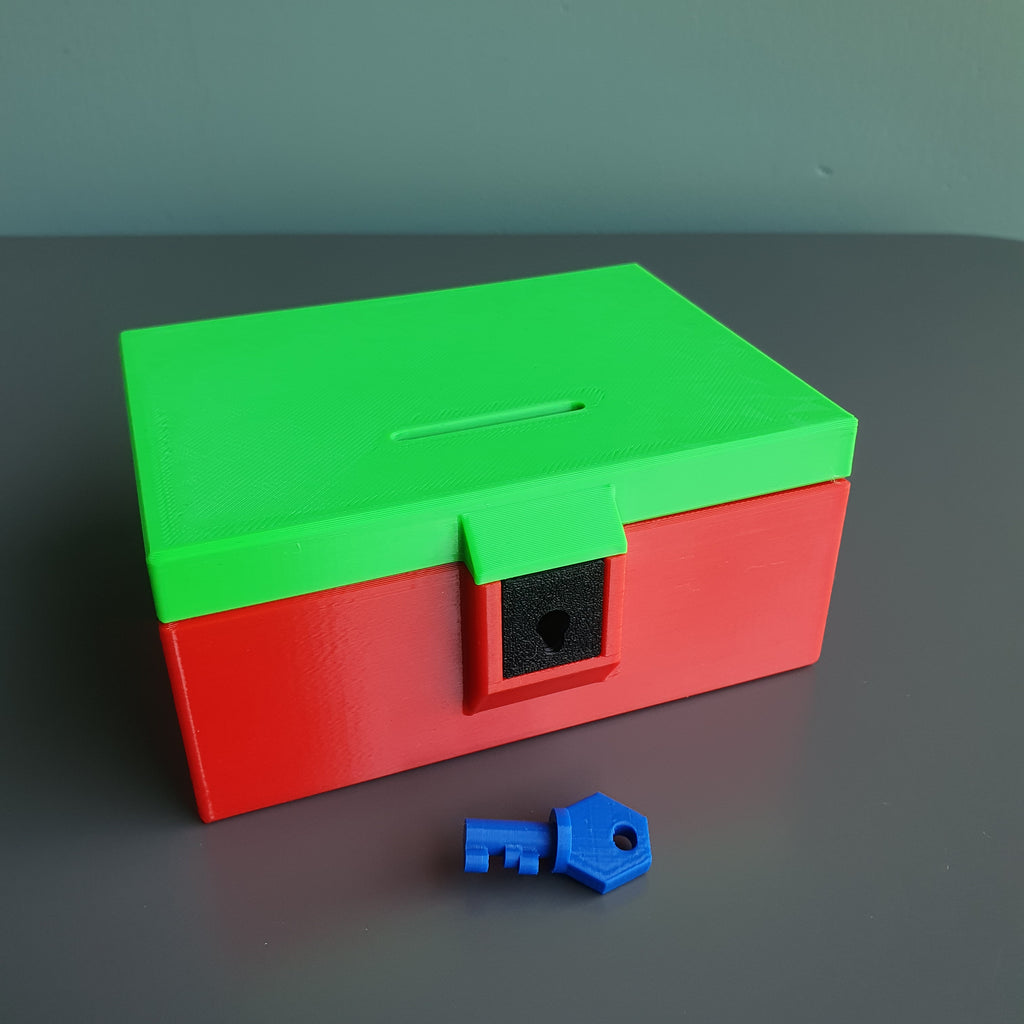 Coinbox with key lock