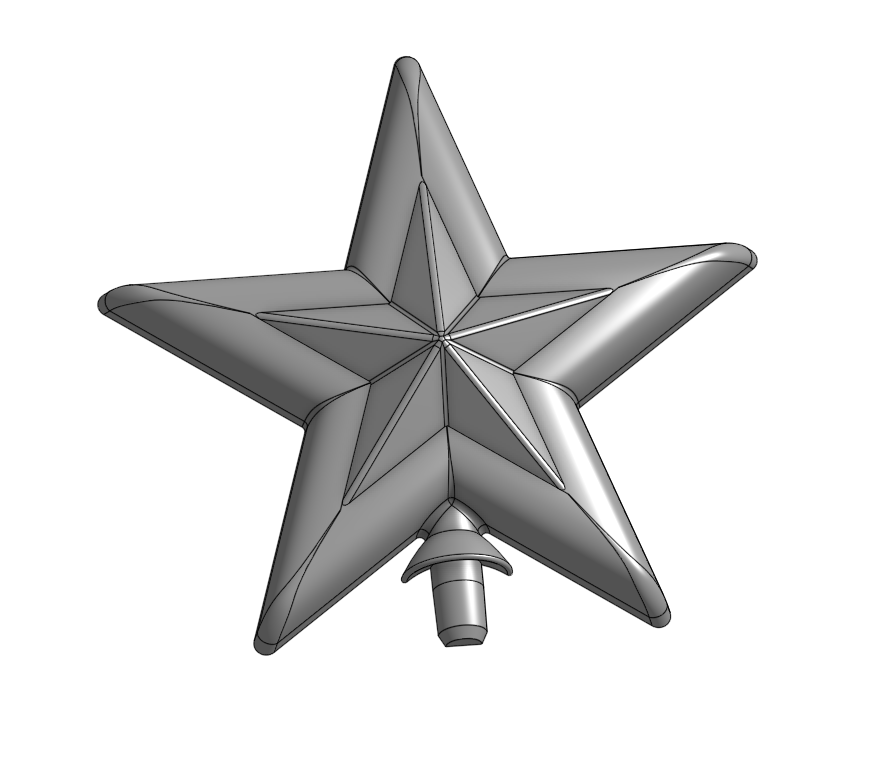 Christmas Star Tree Topper
