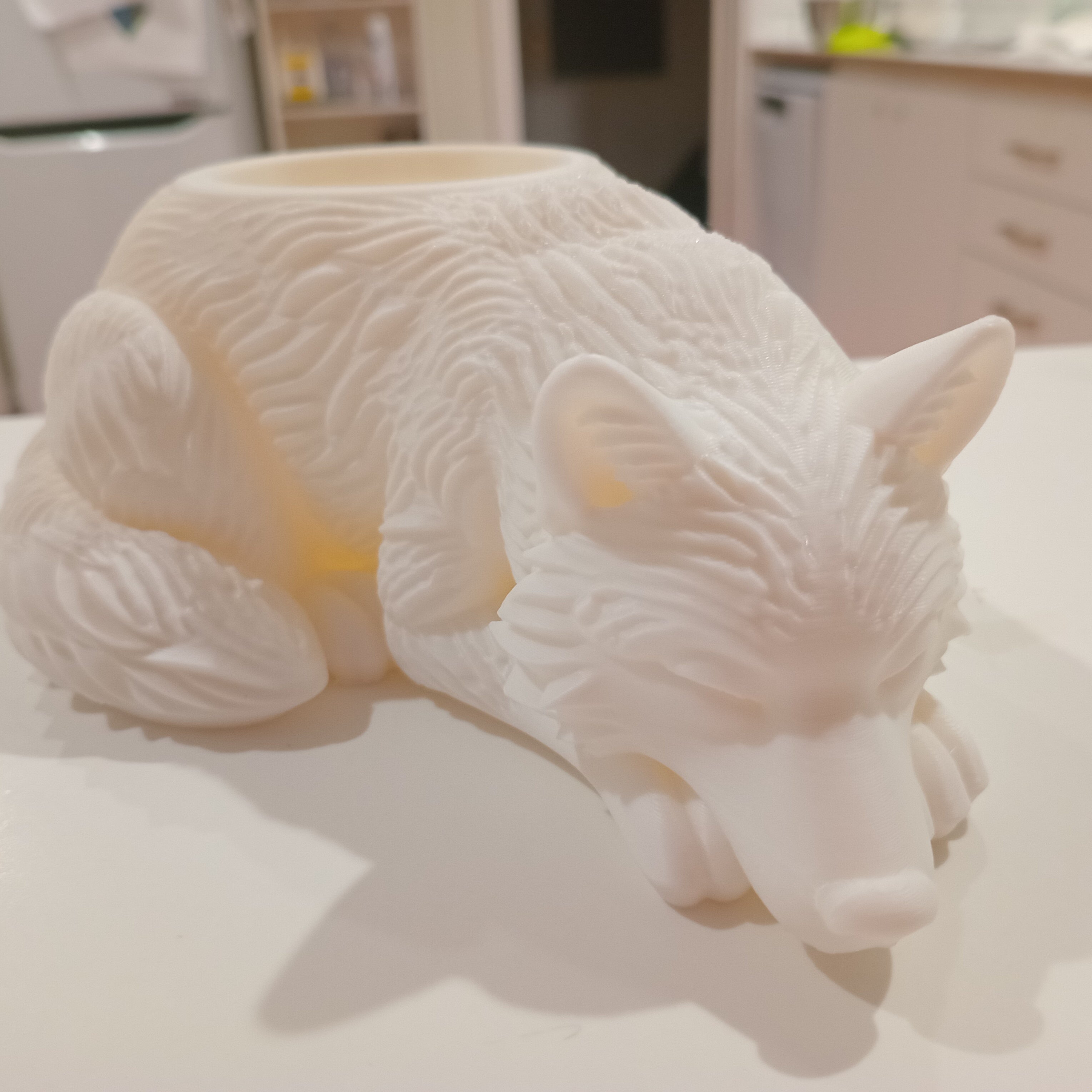 Sleeping Wolf Planter