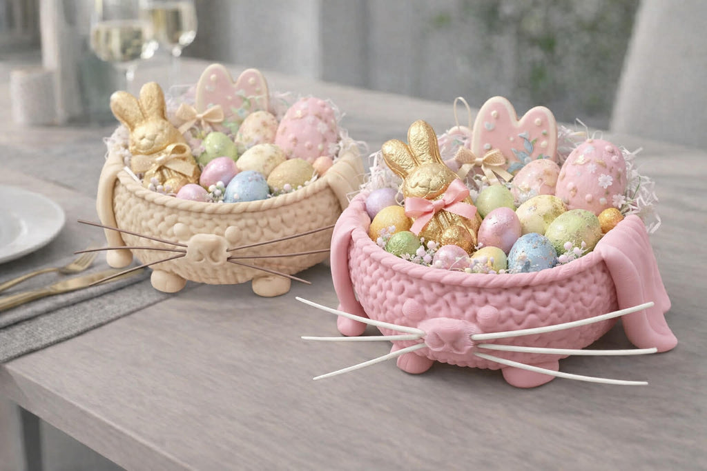 Knit Bunny Candy Bowl