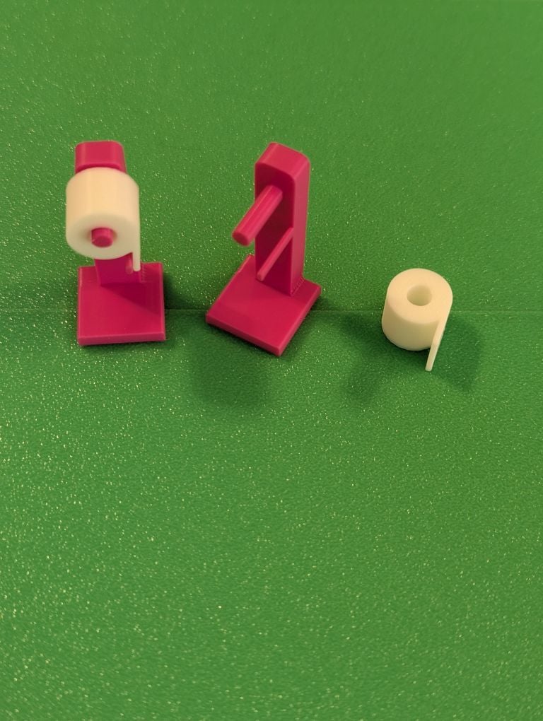 Tiny Toilet Paper and Holder