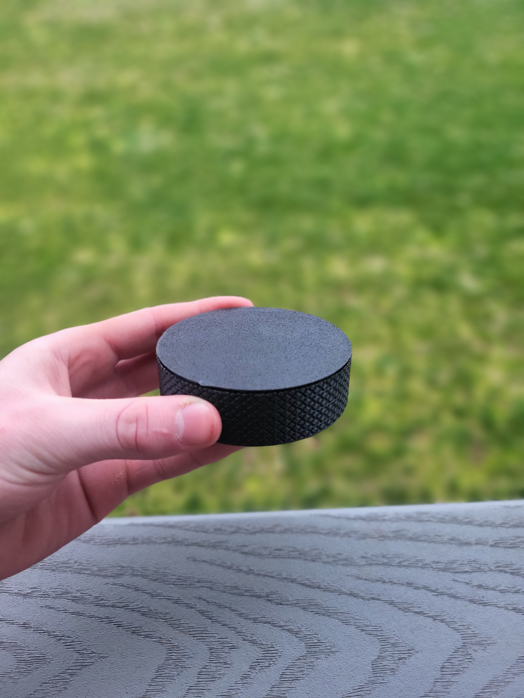 Ice Hockey Puck (hollow with lid)