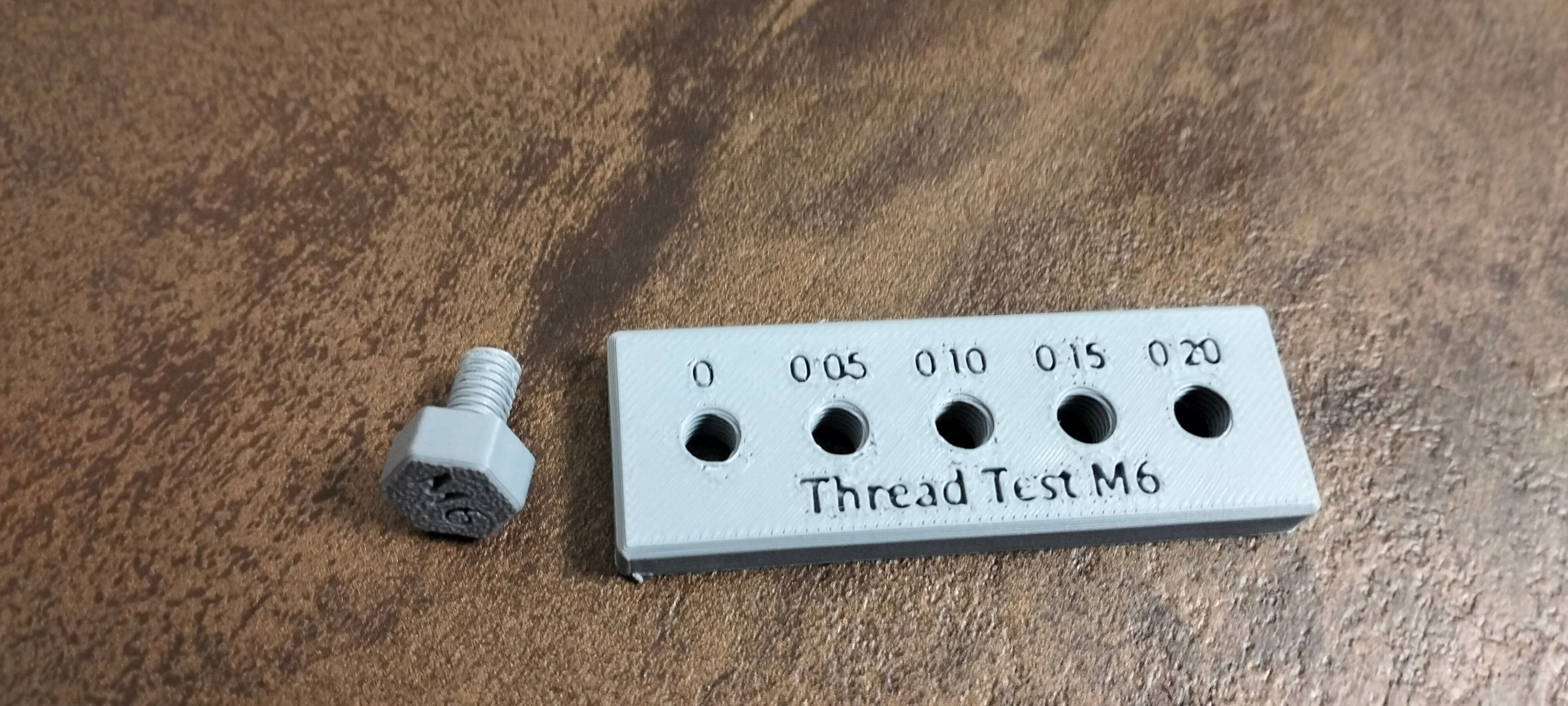 Thread test M6