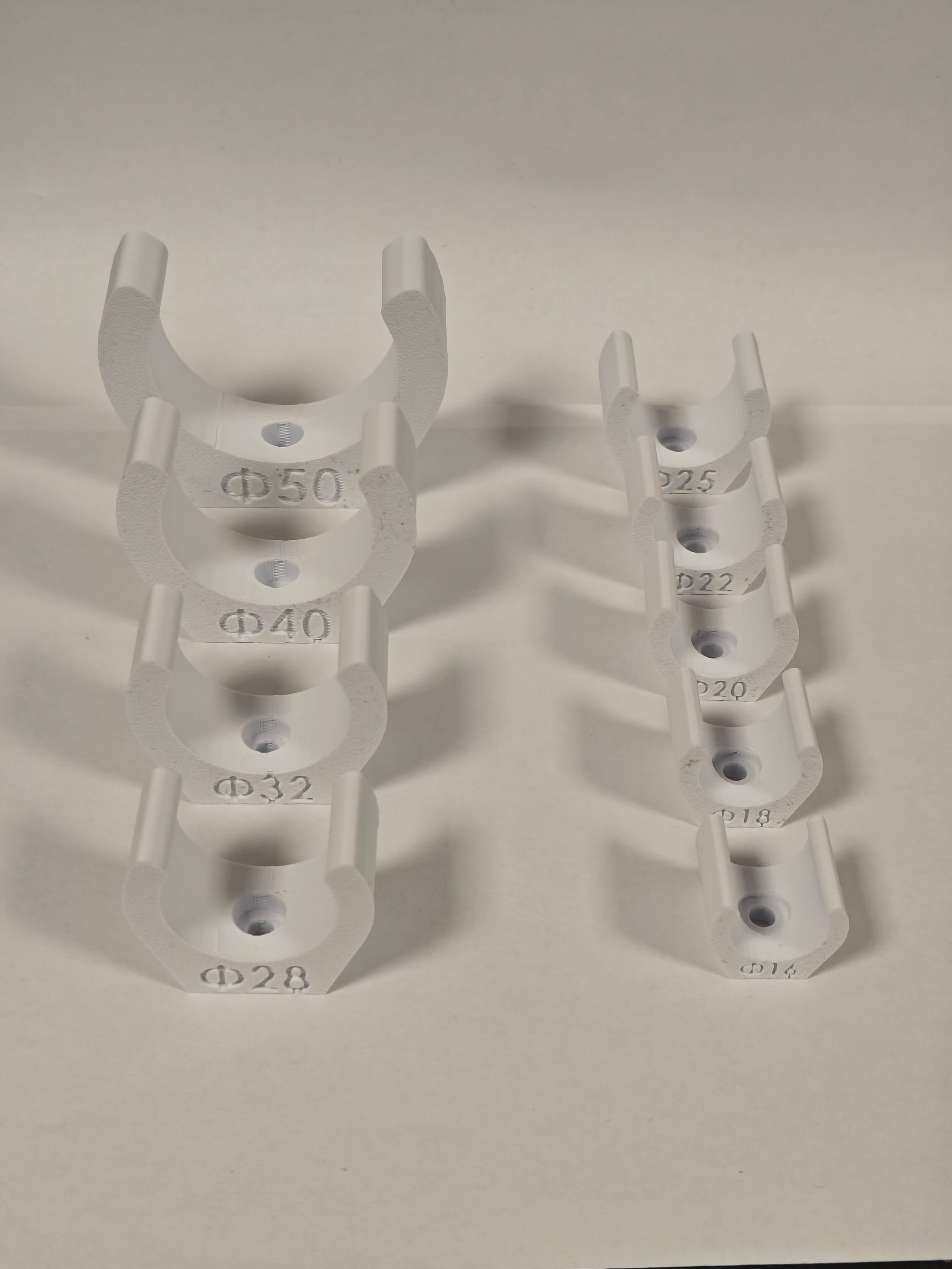 Heavy-Duty Pipe Clips (M4) | 16-50mm Set