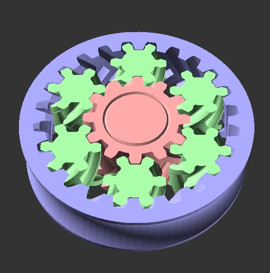 P1S/X1 planetary gear door knob