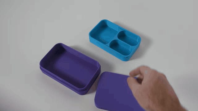 Expandable Bento Style Box w/ Stackable Inserts