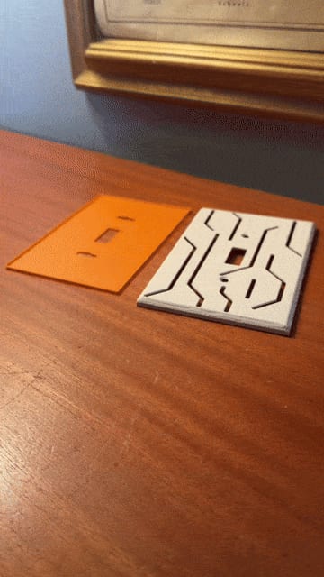 Sci-Fi Light Switch Plate