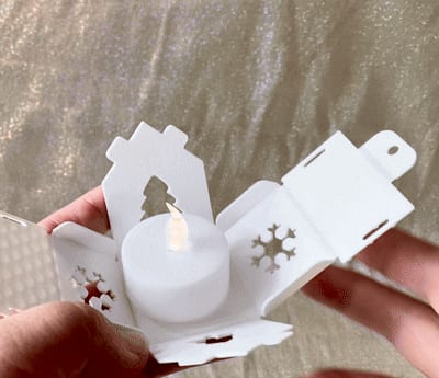 mini house tealight holder/gift bo(Q_Craft)