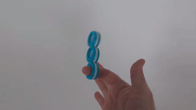 Triple Spinner Fidget Toy (Compact Version)
