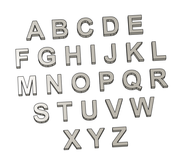 Alphabet Letter Blocks - ABC Learning Set
