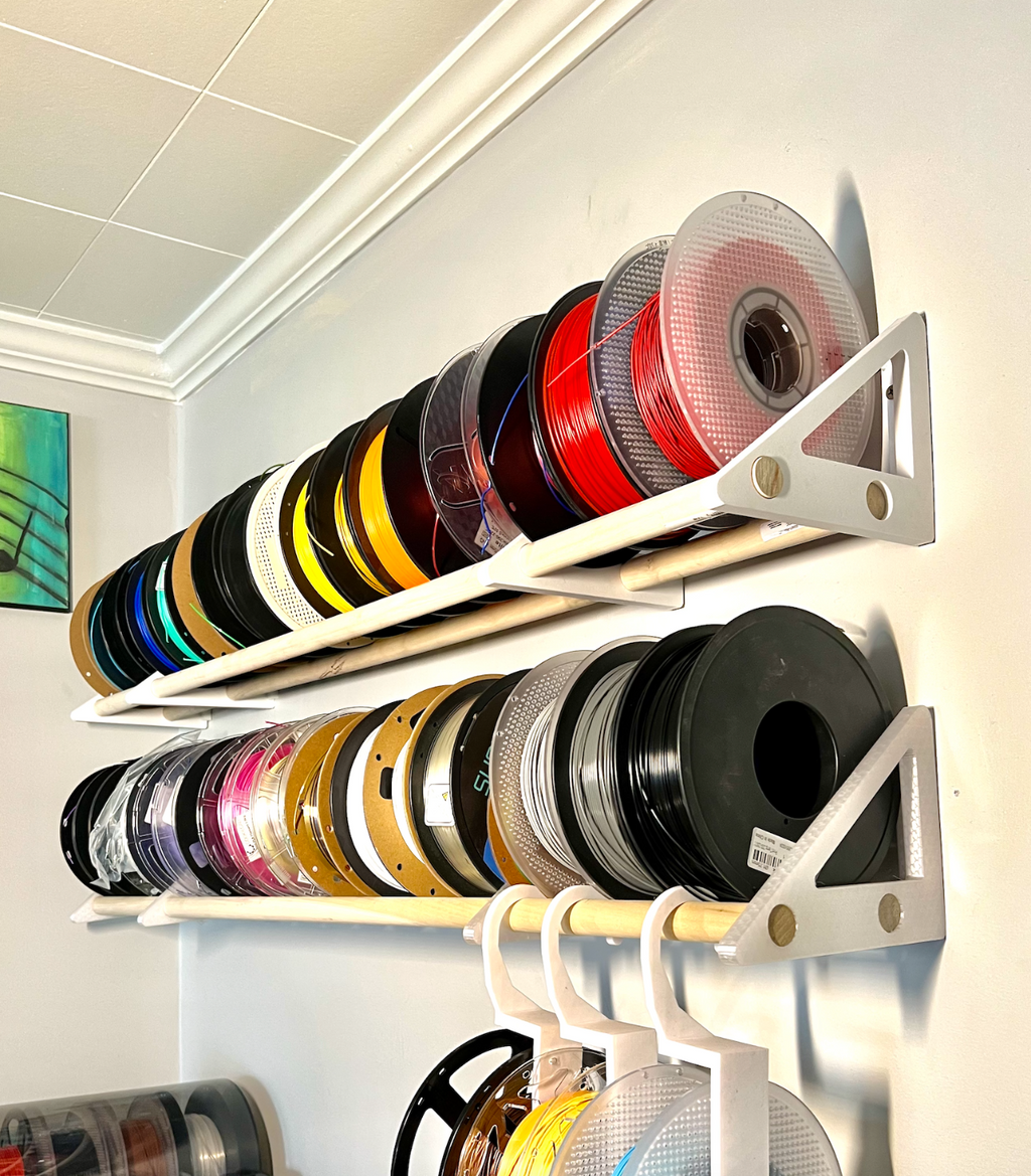 Filament Spool Shelf Brackets (Set of 4)