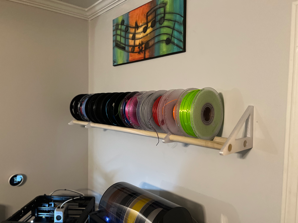Filament Spool Shelf Brackets (Set of 4)