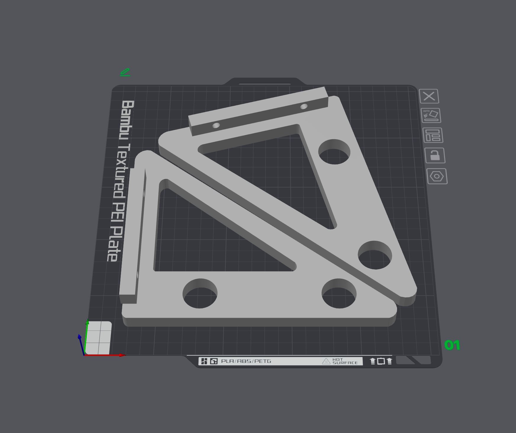 Filament Spool Shelf Brackets (Set of 4)