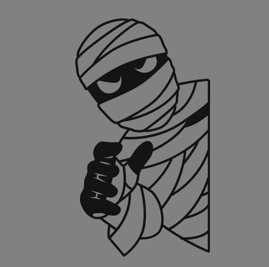 Halloween Mummy Wall Art