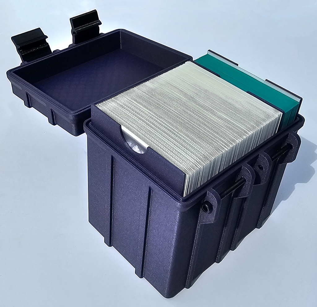 Rugged 120+ Trading Card Deck Box with Dividers (MTG/Pokemon Compatible)