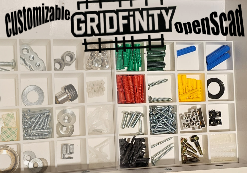 Gridfinity Parametric Modular Base Remix