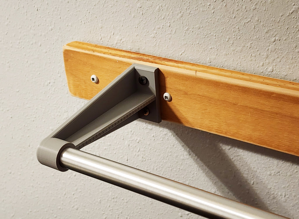 Replacement 16mm Towel Bar Bracket - No Supports