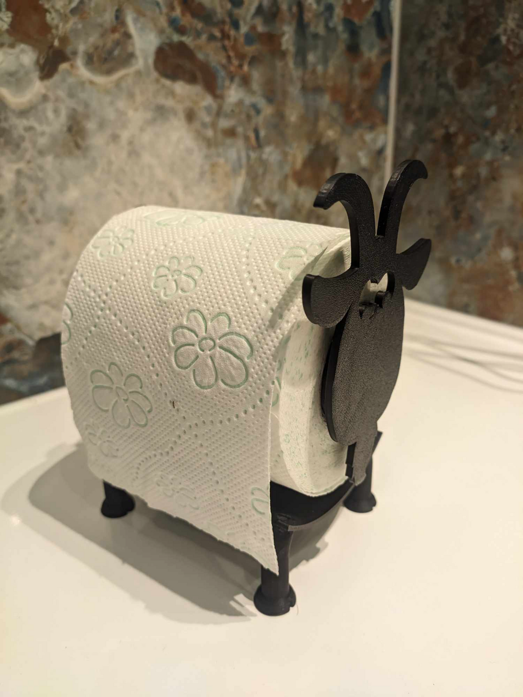 Goat or Sheep toilet paper roll dispenser / holder