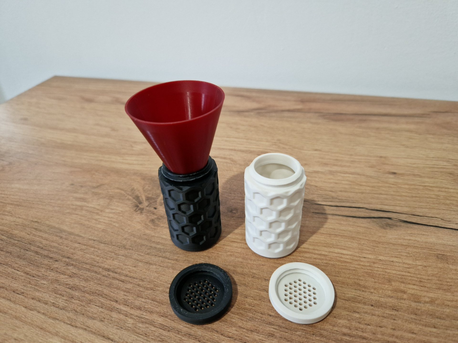 Salt and Pepper Shaker with Stand